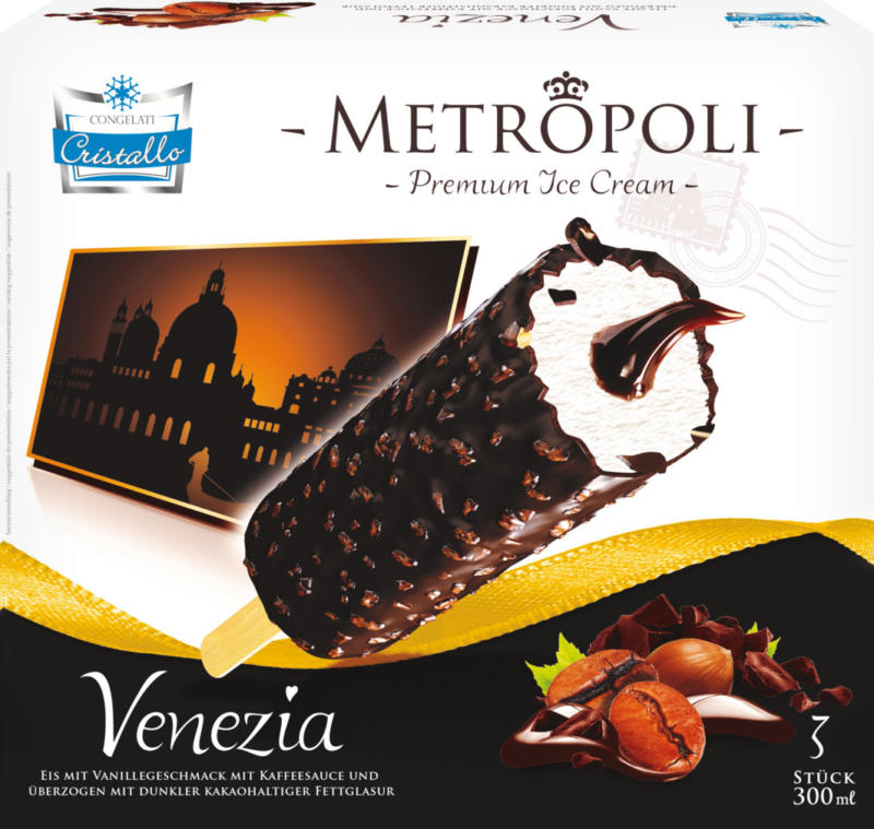 Gelato Metropoli Cristallo , Venezia, 3 x 100 ml