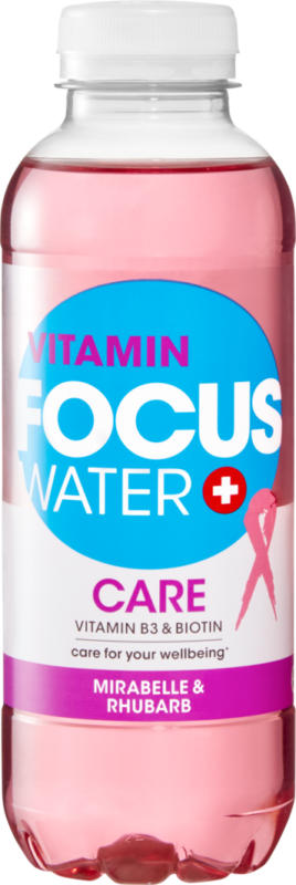 Focuswater Care Prugna mirabelle e rabarbaro , 50 cl