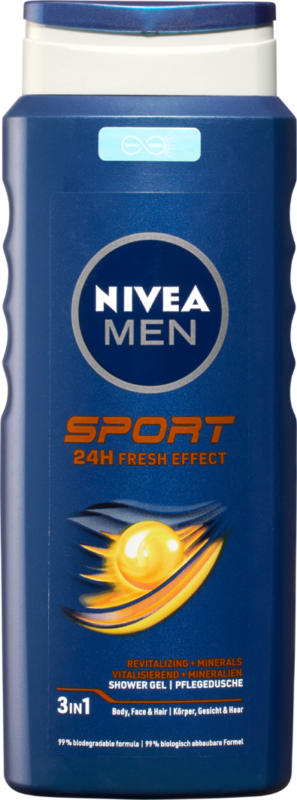 Gel doccia trattante Sport Nivea Men, 500 ml