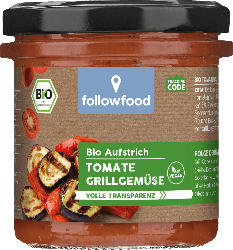 followfood Gemüseaufstrich, Tomaten mit Grillgemüse