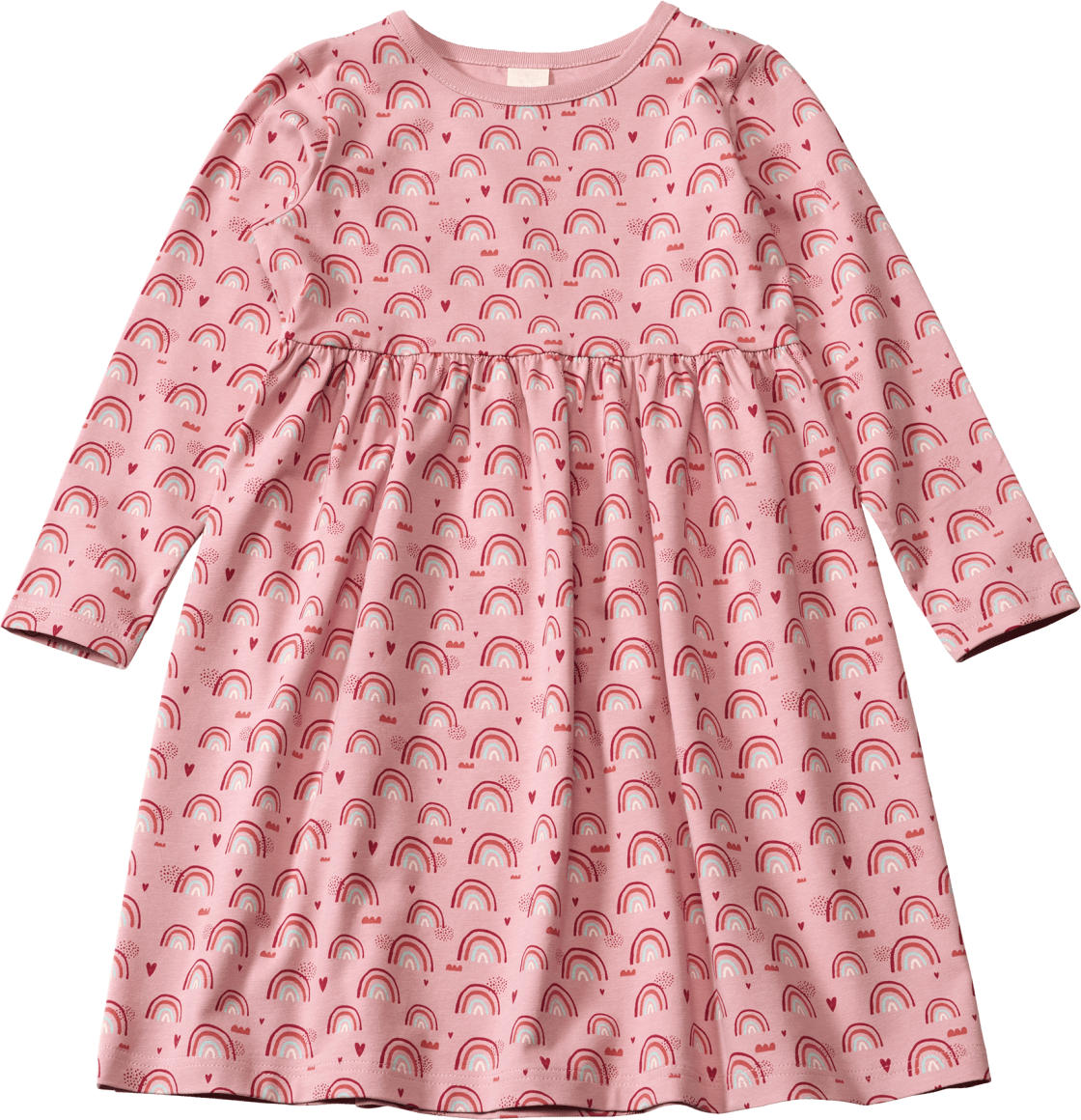 ALANA Kleid Pro Climate mit Regenbogen-Muster, rosa, Gr. 128