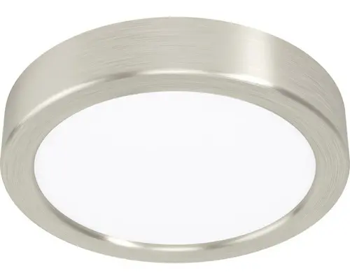LED Deckenleuchte Fueva 1 Ø 170 x 45 mm 1-flammig 16 W 1200 lm 4000 K neutralweiß IP 20 nickel-matt
