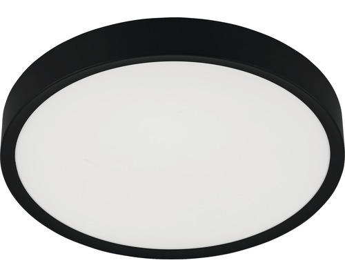 LED Deckenleuchte H 75 mm Ø 440 mm 36 W 3900 lm 3000 K warmweiß IP20 schwarz