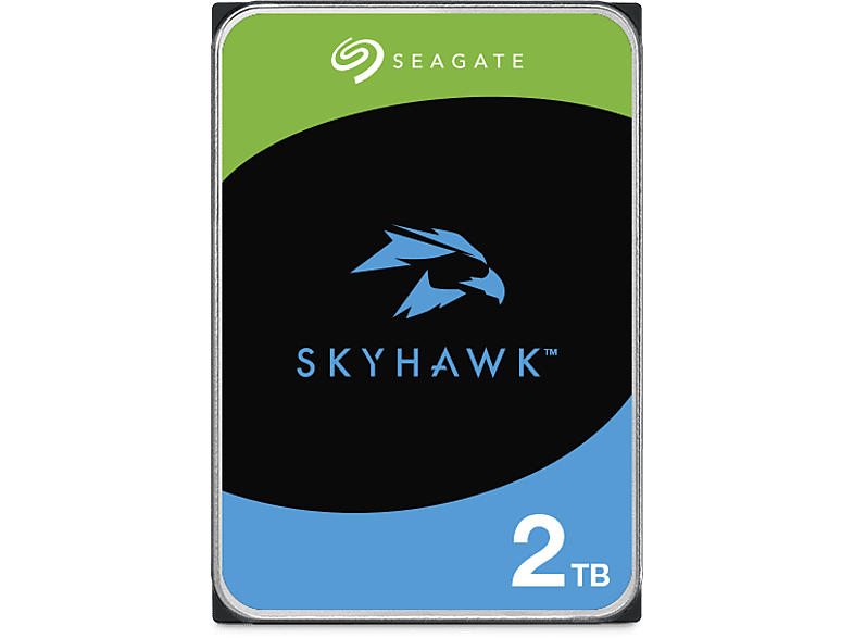 Seagate 2TB SkyHawk HDD Festplatte, CMR, Health Management, 3.5 Zoll SATA, 256MB Cache, +Rescue