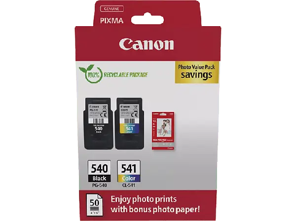Canon PG-540/CL-541 Tintenpatrone und Fotopapier