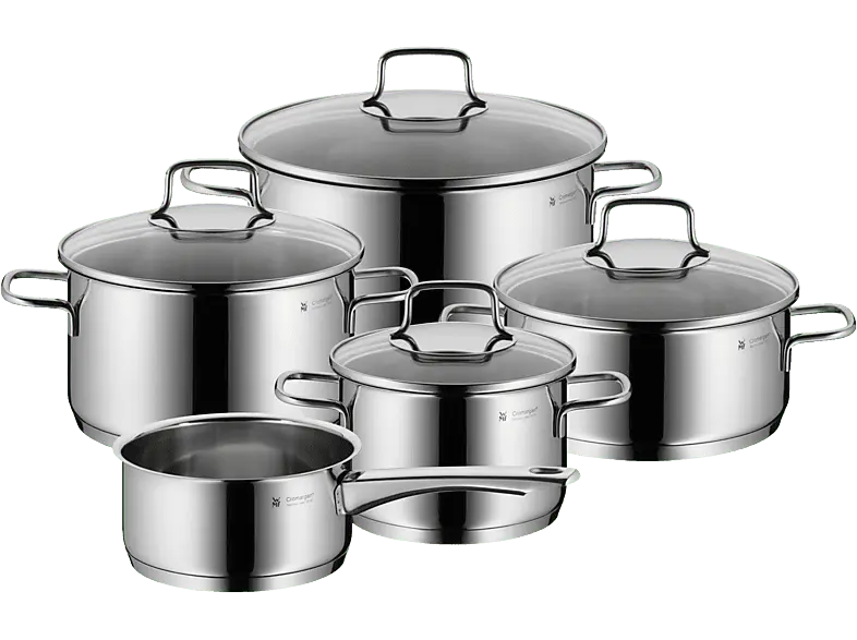 WMF 7116001811 Astoria Topf-Set (5tlg., alle Herdarten, Edelstahl, Cromargan&reg; Edelstahl rostfrei 18/10)