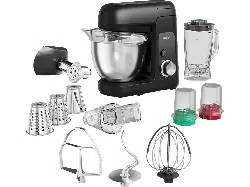 Tefal QB5258 Bake Partner Küchenmaschine Schwarz (Rührschüsselkapazität: 4,6 l, 1100 Watt)