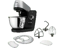 Tefal QB9008 Coach Küchenmaschine Schwarz (Rührschüsselkapazität: 5,5 l, 1200 Watt)