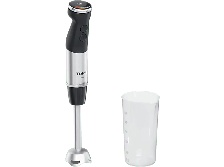 Tefal HB6718 Quickchef+ Solo Stabmixer (Silber, 1000 Watt, 800 ml)
