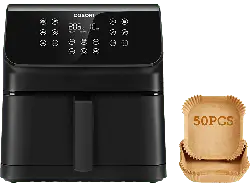 Cosori Premium II Chef Edition, CAF-P651-KEUR Heißluftfritteuse (6,2 l, 1700 Watt, Schwarz)