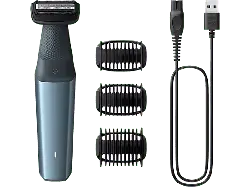 Philips BG3027/03 Series 3000 Bodygroomer, Wasserfester Trimmer, Blau, Akkubetrieb