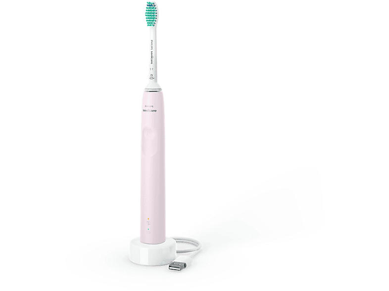 Philips HX3671/11 Sonicare Serie 3100 mit Reiseetui Elektrische Schallzahnbürste Sugar Rose