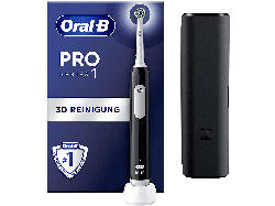 Oral-B Pro 1 Cross Action Elektrische Zahnbürste mit Reiseetui Black