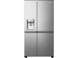 Hisense RS818N4TIE1 Side by Side, Kühl- und Gefrierkombination (632 l, E, 1790 mm hoch, No Frost (verminderte Eisbildung), gebürstetes Metall)