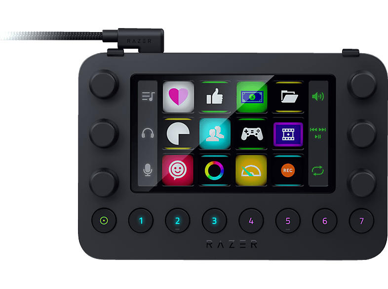 Razer Stream-Controller für PC und Mac, USB, RGB, Schwarz