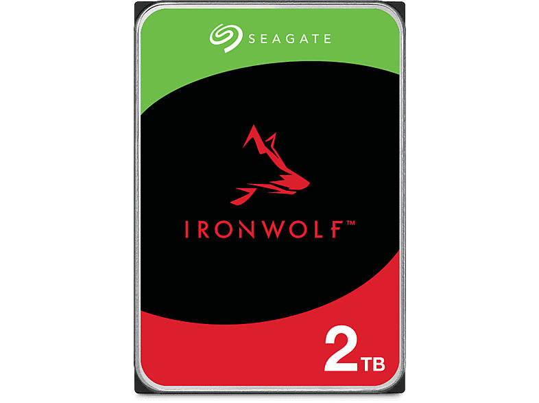 Seagate 6TB IronWolf NAS HDD Festplatte, 180 TB/Jahr WRL, CMR, 3.5 Zoll, Luft Festplatten-Design, 256MB Cache, +Rescue