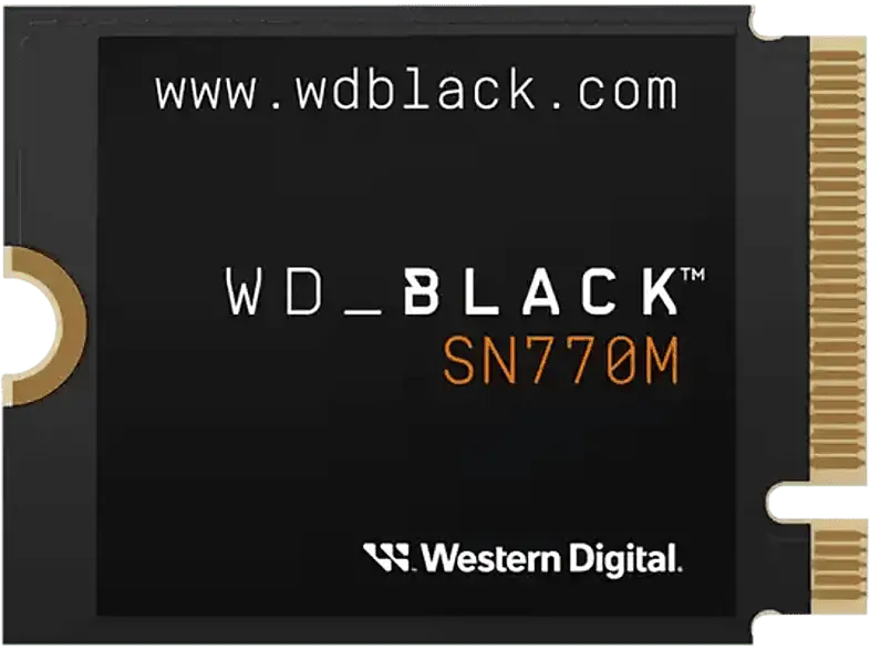 Western Digital 500 GB WD_black SN770M NVMe SSD Festplatte, Intern, R5000/W4000, PCIe 4.0 NVMe, Schwarz
