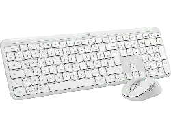 LOGITECH MK950 Signature Slim Combo Kabelloses Tastatur-Maus-Set, DEU (Qwertz), Weiß; Kabelloses Tastatur-Maus Set