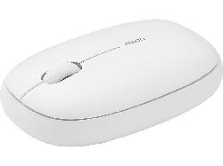 Rapoo M660 Silent Maus, Bluetooth 5.0, 1300 dpi, 3-Tasten, USB 3.0, Weiß