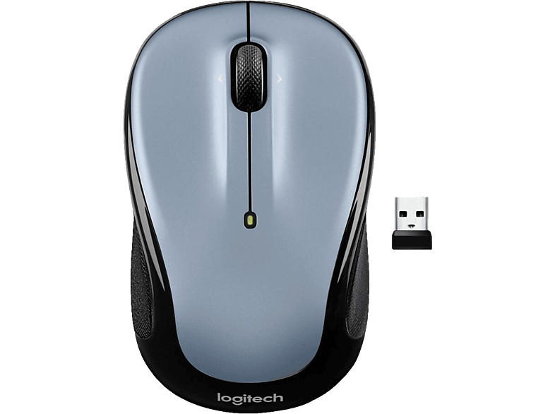 Logitech M325s Maus, Kabellos, USB-A (Empfänger), 1000dpi, Light Silver