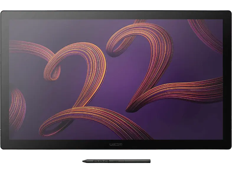 WACOM Cintiq Pro 22 Grafiktablett, 21.5 Zoll, UHD 4K, 120Hz, 12ms Reaktionszeit, 99 % DCI-P3, 10bit, Schwarz