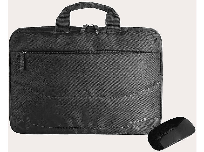 TUCANO 39438 IDEA Bundle Notebooktasche für Laptop 14'', MacBook 14'' inkl. wireless Mouse