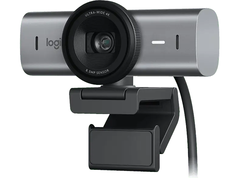 LOGITECH MX Brio 4K Ultra-HD-Webcam für Videokonferenzen und Streaming, USB, Grafit