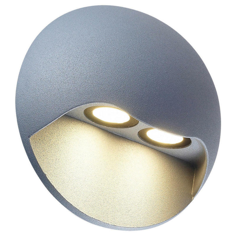 Näve Leuchten LED-Außenwandleuchte 1148859 weiß Aluminium H/D: ca. 6,8x13 cm 2 Brennstellen