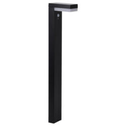 LED-Solarleuchte 2096297 schwarz Metall B/H/T: ca. 9,5x50x16,6 cm