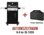 Hornbach Gasgriller Weber Spirit E-215 GBS schwarz mit 2 Brenner, Deckel emailliert, GBS-Grillrost, Deckelthermometer und Aromaschienen