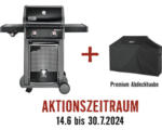 Hornbach Gasgriller Weber Spirit E-220 classic schwarz mit 2 Brenner, Deckelthermometer, Fettauffangschale, Warmhalterost und Grillbesteckhalter