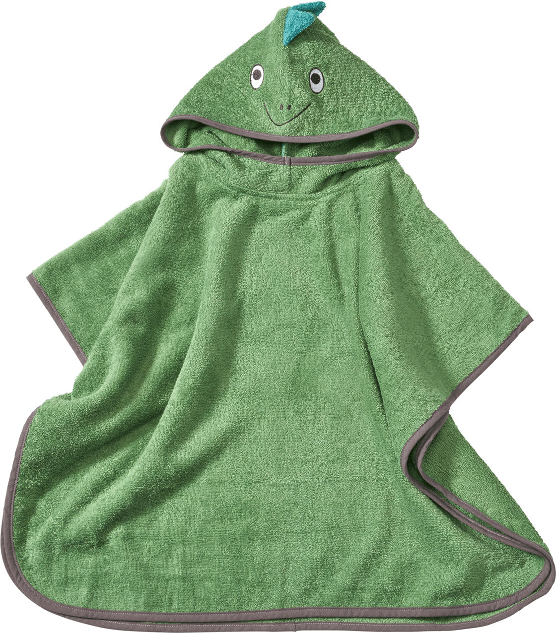 ALANA Badeponcho mit 3D-Dino-Applikation, grün