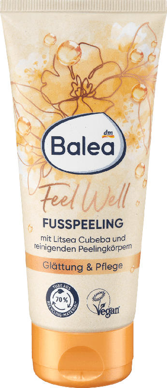 Balea Fußcremepeeling Feel Well Litsea Cubeba