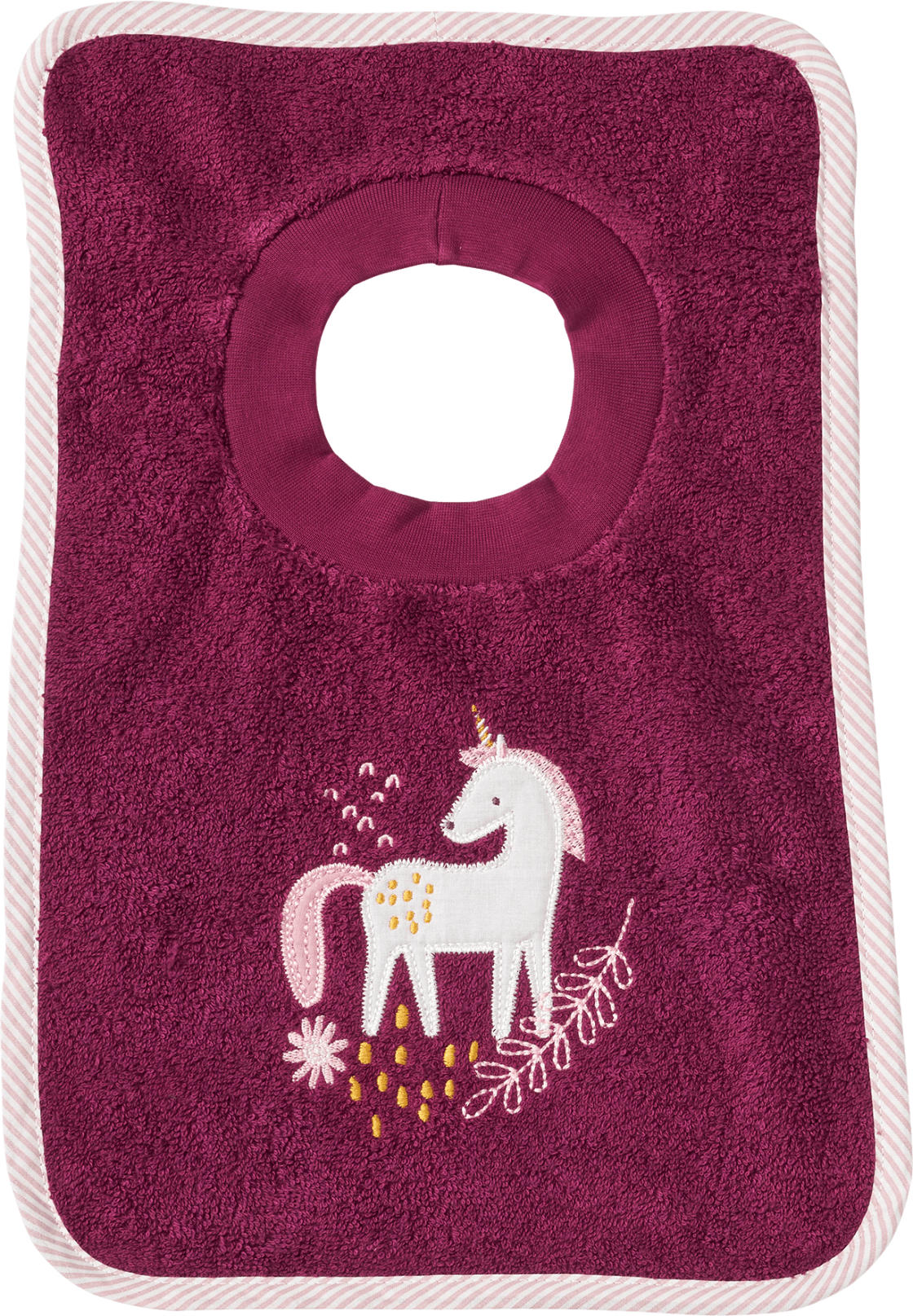 ALANA Lätzchen mit Einhorn-Applikation, beere