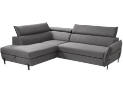 Ecksofa ROMEO Polyester hellgrau