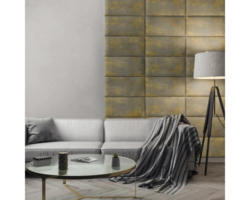 Wandkissen Print Gold Beton 30x60 cm