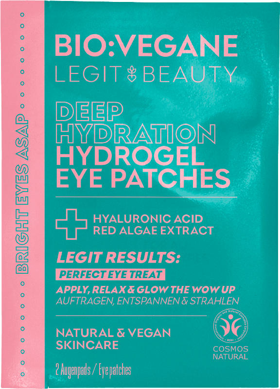 BIO:VEGANE Augenpads Hydrogel Deep Hydration (1 Paar)