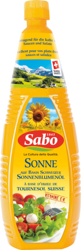 Huile de tournesol Sabo, 1 litre