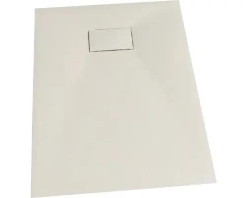 Extraflache Rechteck-Duschwanne Sanotechnik SMC 80x100x2.6 cm weiß matt