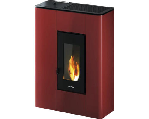 Pelletofen Firefix Atrium 5 Stahl bordeaux 5,2 kW