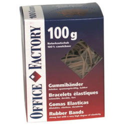 SMART OFFICE Bande élastiques assorti 601200 catout.naturel 100g