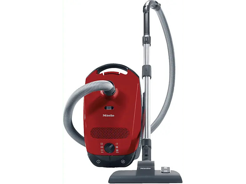 Miele classic C1 Bodenstaubsauger mit Beutel (maximale Leistung: 800 Watt, Mangorot)