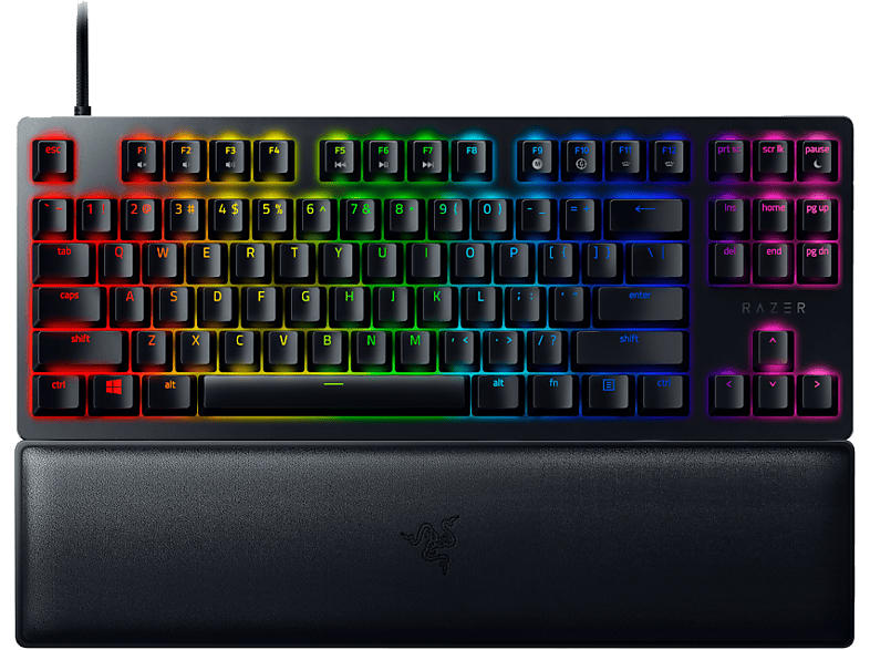 Razer Gaming Tastatur Huntsman V2 Tenkeyless, Opto-Mechanical Gen-2 Red, USB-C, qwertz, Schwarz