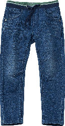 ALANA Jeans mit Rippbund & schmalem Schnitt, blau, Gr. 104