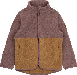 Mikk-Line Fleecejacke, rosa & braun, Gr. 122/128