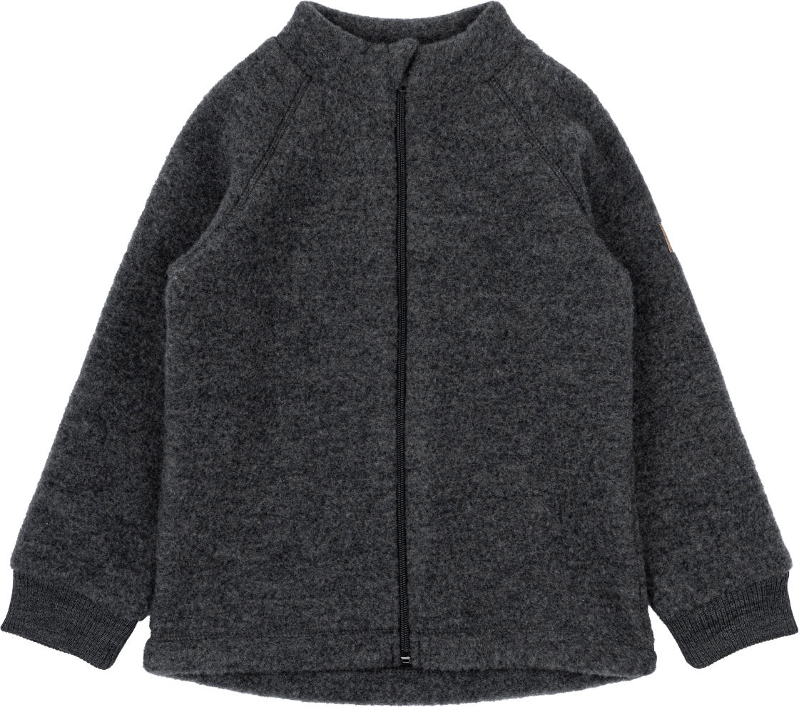 Mikk-Line Jacke mit Merinowolle, grau, Gr. 98/104
