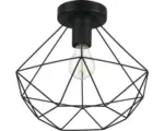 Hornbach Deckenleuchte Metall 1-flammig HxØ 275x325 mm Tarbes schwarz