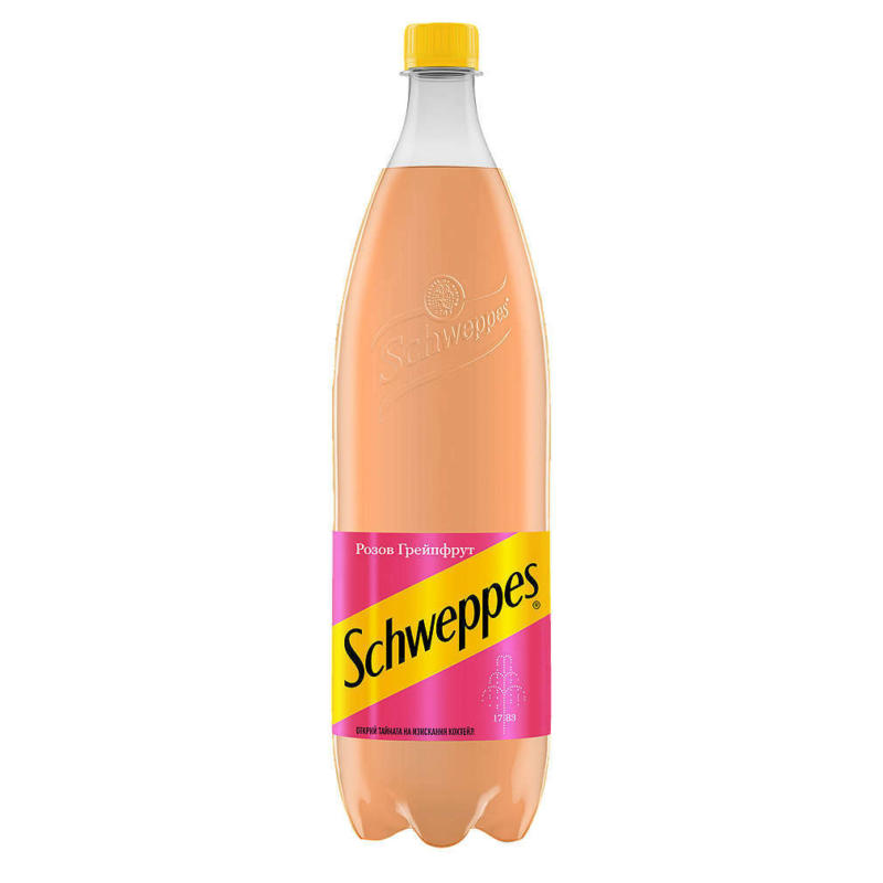 Schweppes Газирана напитка розов грейпфрут