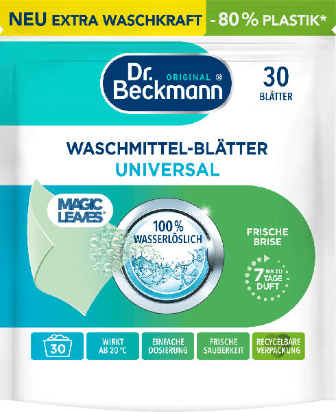 Dr. Beckmann Waschblätter Vollwaschmittel