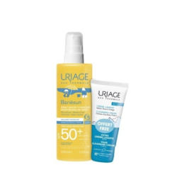 Uriage Bariesun SPF50+ Слънцезащитен спрей за деца 200мл. + Creame Lavante измивен крем за лице и тяло 50мл.